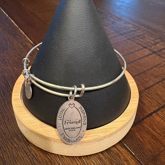 Alex and Ani Friend Floral Bouquet Charm Expandable Bracelet - Picture 2 of 4